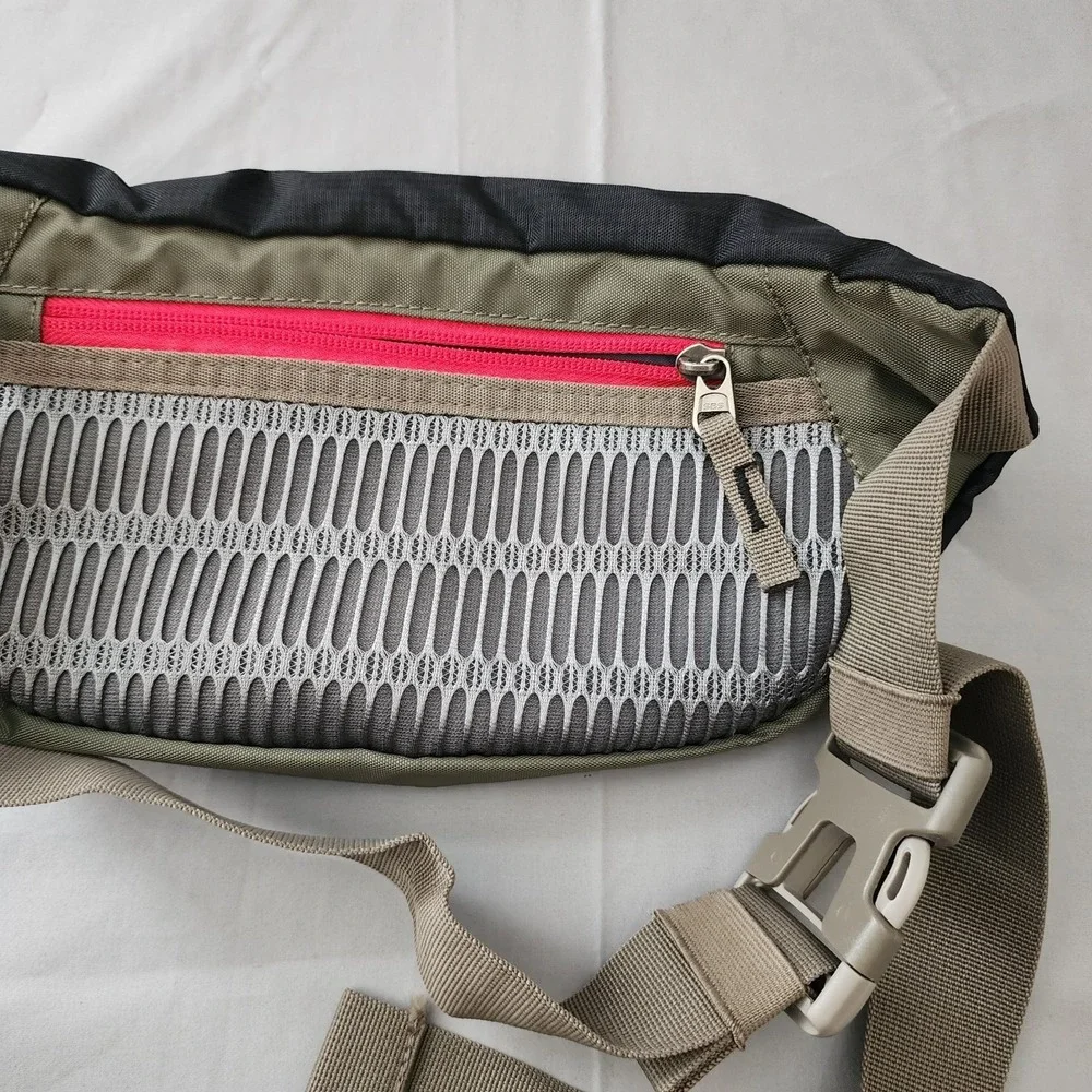 Egogo Adjustable‎ Fanny Pack Black Nylon Travel Sport Waist Hip Belt Bag Trendy